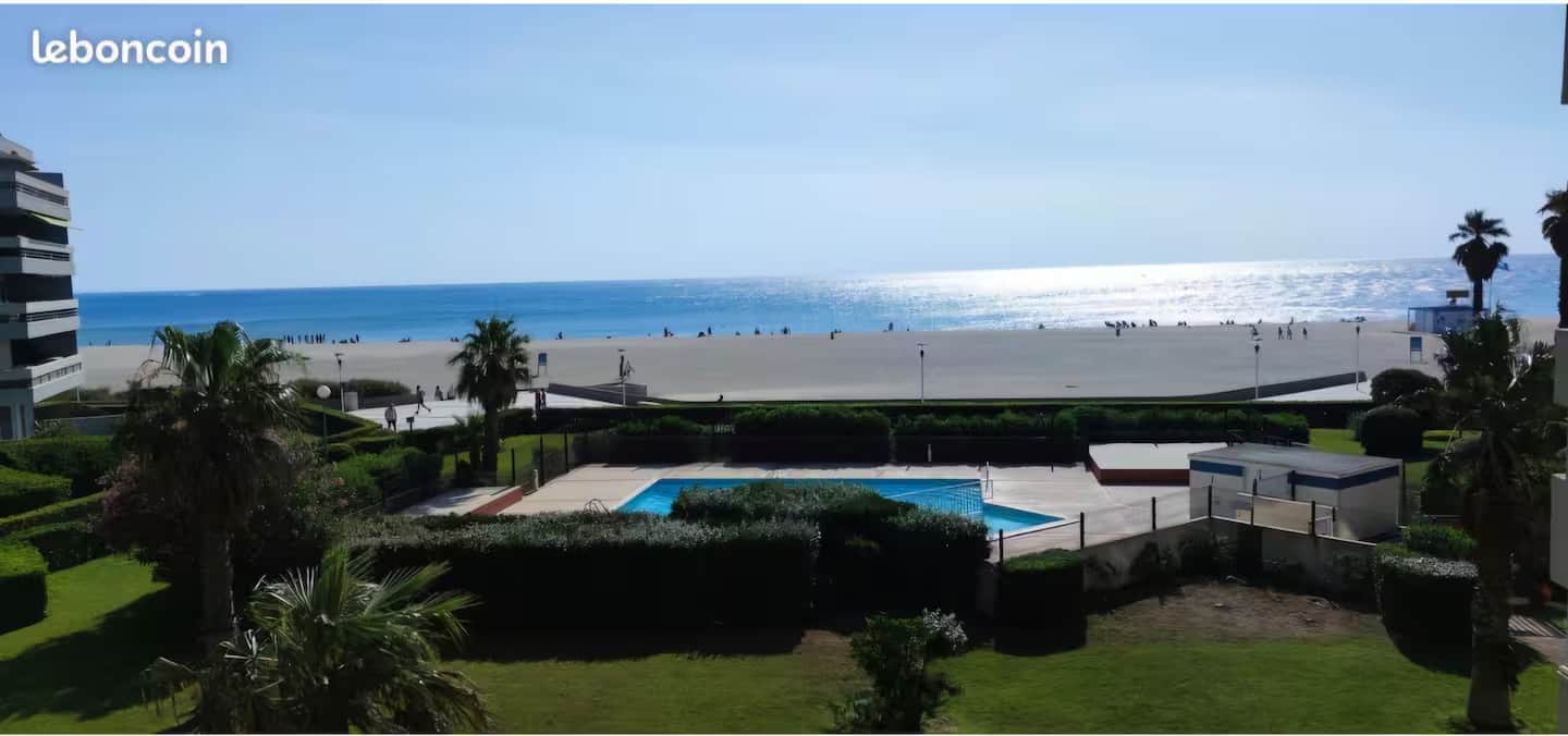 T2 avec grande terrasse - vue mer à Canet-en-Roussillon